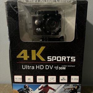 4K Sports Ultra HD DV Camera - Black